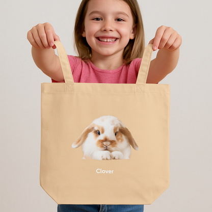 Custom Pet Portrait Tote Bag