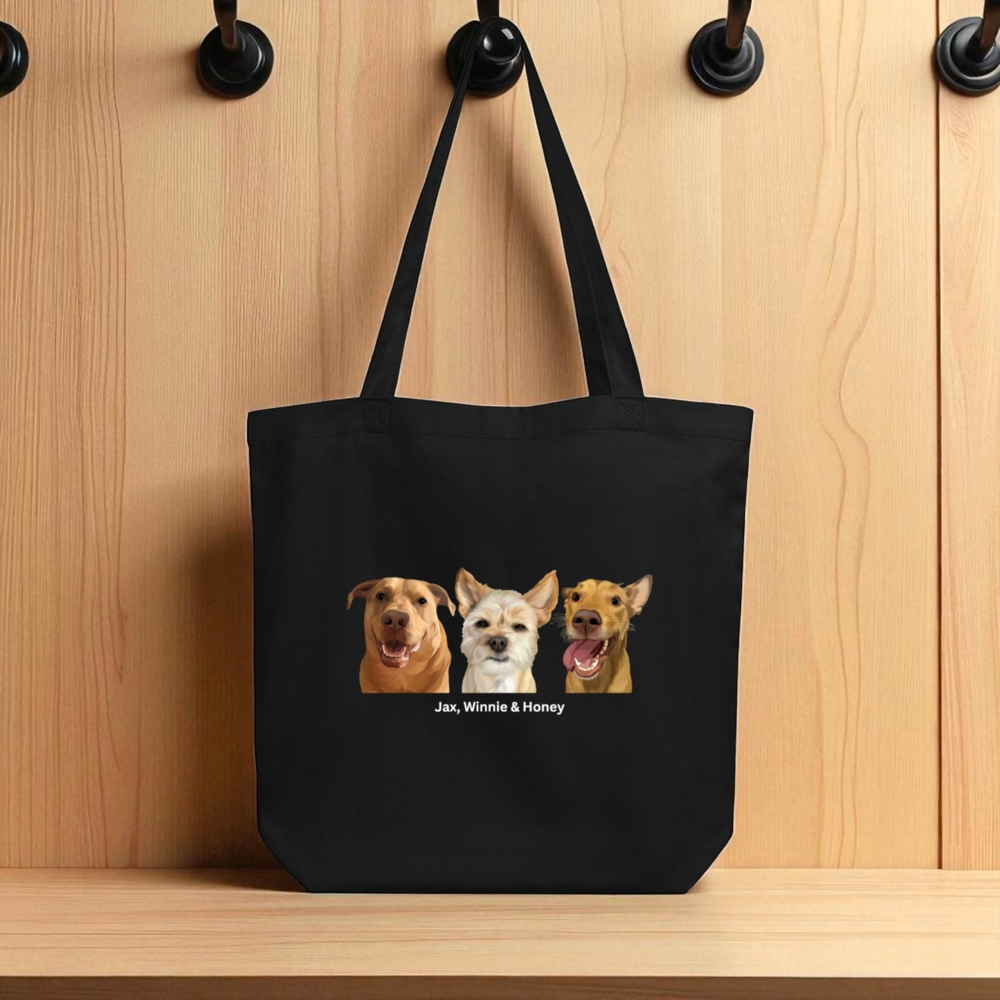 Custom Pet Portrait Tote Bag
