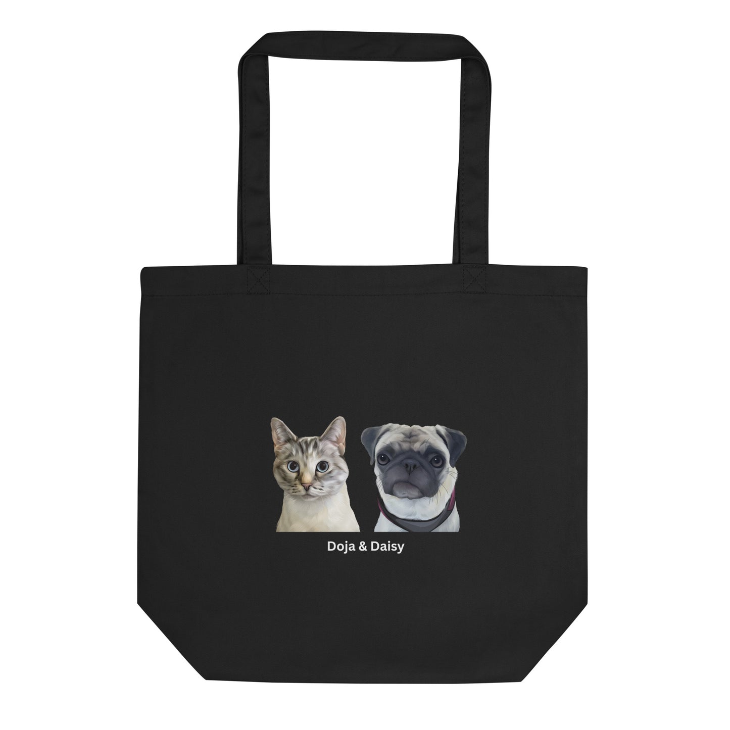 Custom Pet Portrait Tote Bag
