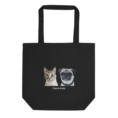 Custom Pet Portrait Tote Bag