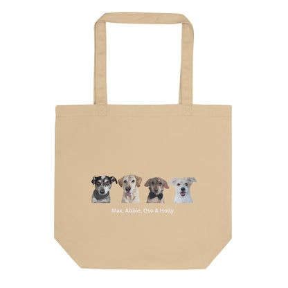 Custom Pet Portrait Tote Bag